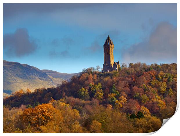 National Wallace Monument. Print by Tommy Dickson
