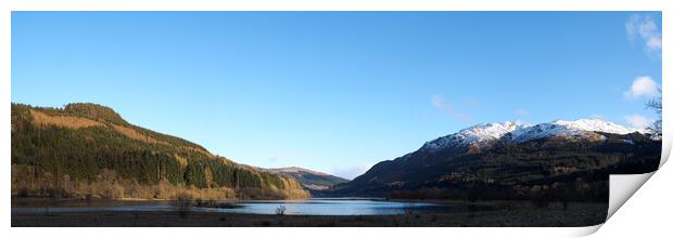 Loch Lubnaig Panorama. Print by Tommy Dickson