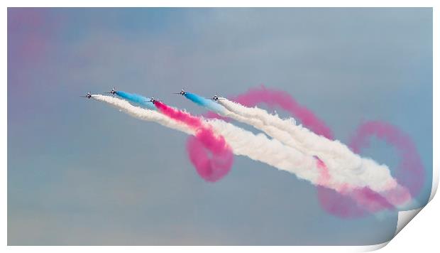 Five Red Arrows display Print by Kenneth Dear