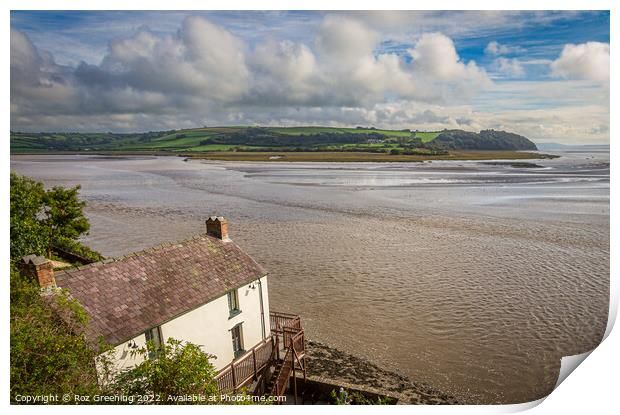 Dylan Thomas Boathouse Laugharne  Print by Roz Greening