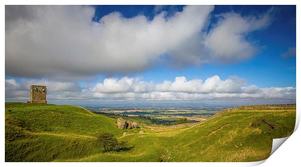 Bredon Hill Worcestershire Print by Roz Greening