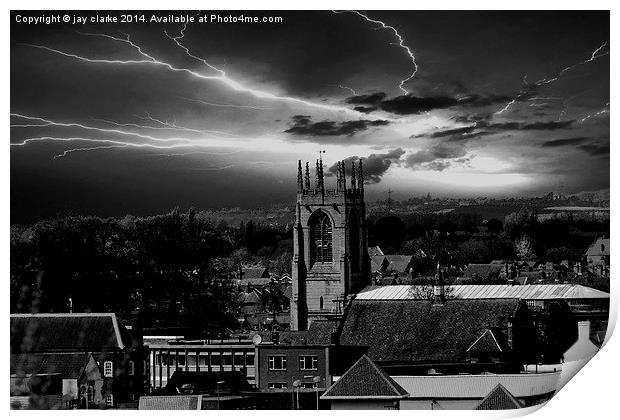the storm Print by jay clarke