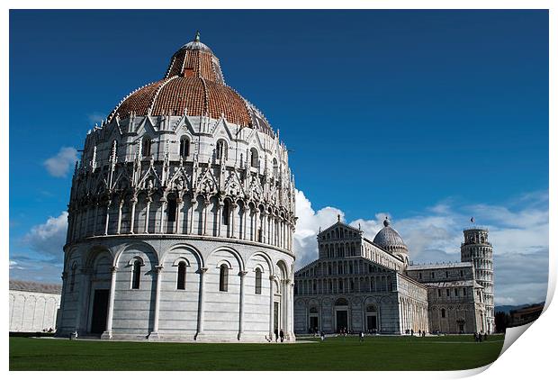 Leaning Tower of Pisa Print by Terry Rickeard