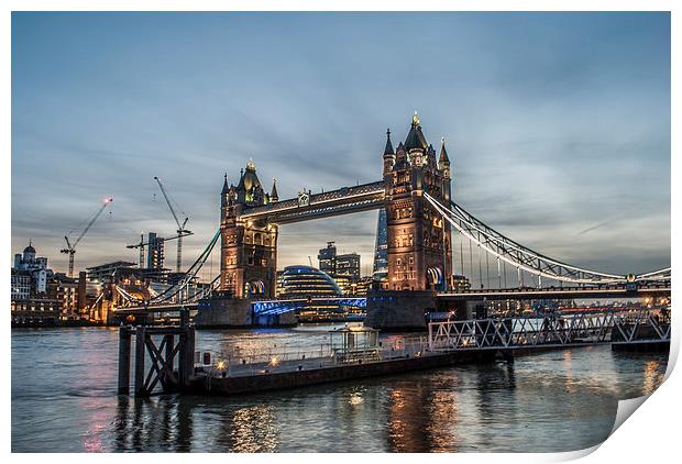 Tower Bridge, London Print by Terry Rickeard