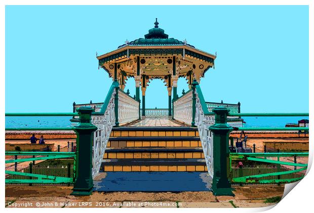 The Bandstand  Print by John B Walker LRPS