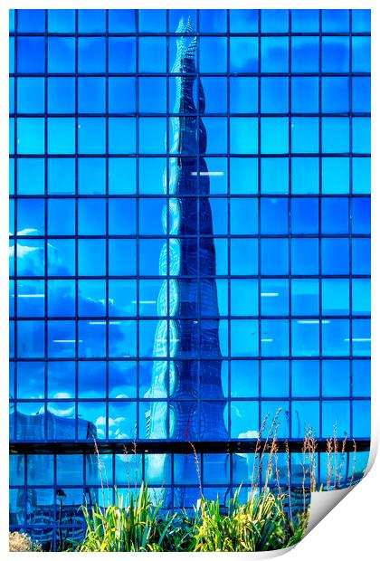A Reflection of The Shard Print by John B Walker LRPS
