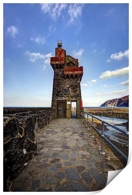 Lynmouth, Rhenish Tower Print by Mike Gorton