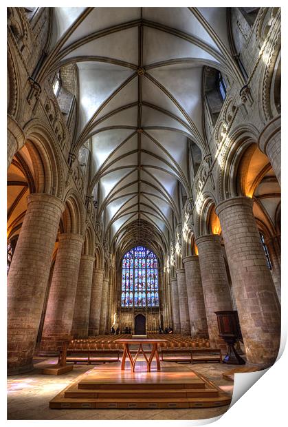 Gloucester Cathedral Print by Mike Gorton