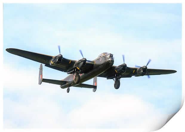 The Mighty Lancaster Bomber Print by Mike Gorton