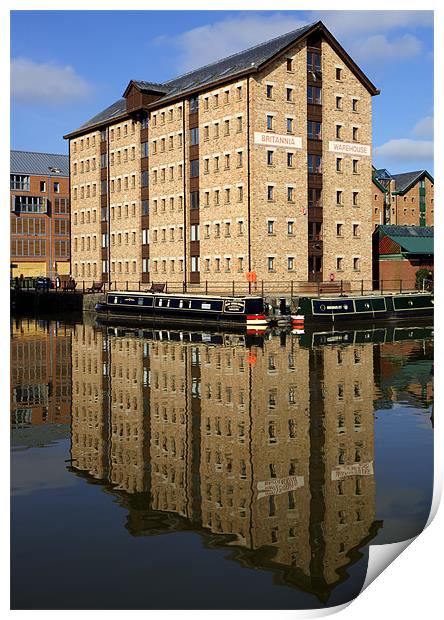 Britannia Warehouse Gloucester Docks Print by Mike Gorton