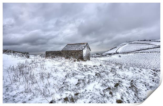 Winter on Exmoor Print by Mike Gorton