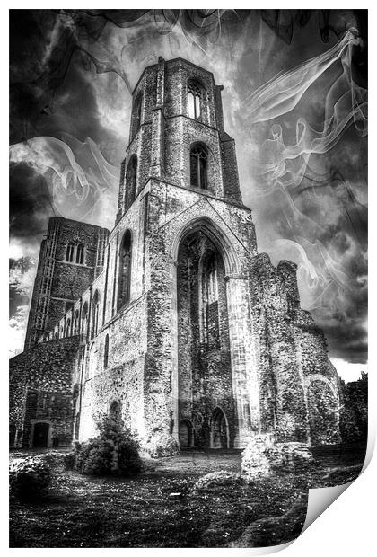 Spooky Wymondham Abbey Print by Mike Gorton