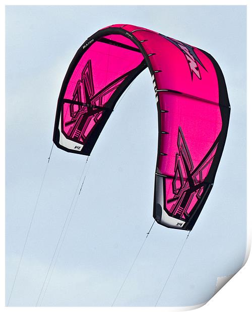 Kite Surfing Print by Mike Gorton