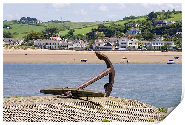 Appledore Anchor Print by Mike Gorton