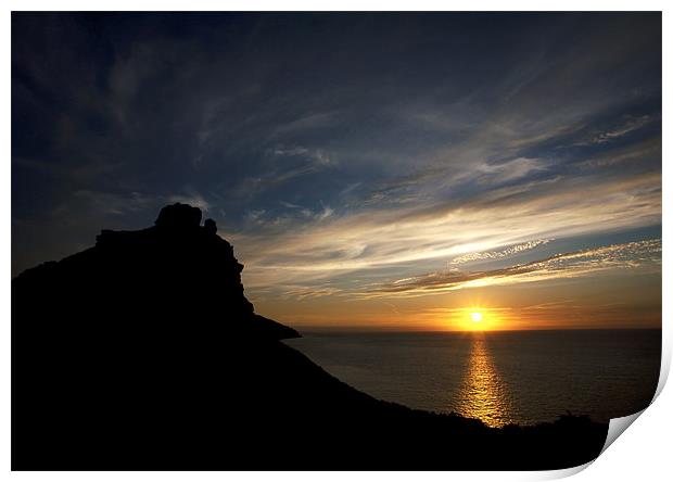 Valley of The Rocks Sunset Print by Mike Gorton