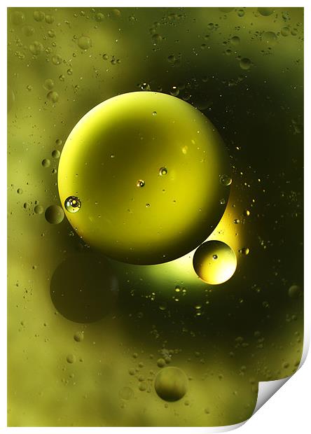Green Galaxy Print by Mike Gorton