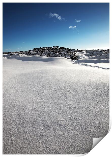 Snow Covered Exmoor Print by Mike Gorton
