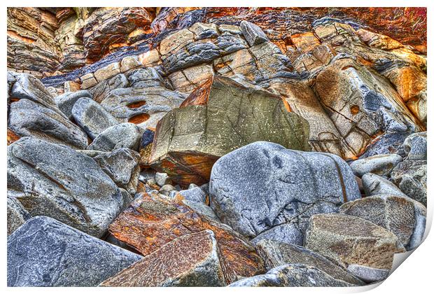 Shades of Rock Print by Mike Gorton