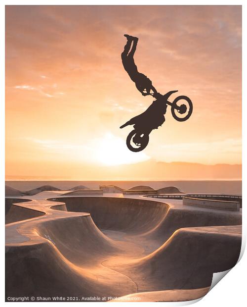 Sunset Tricks Print by Shaun White