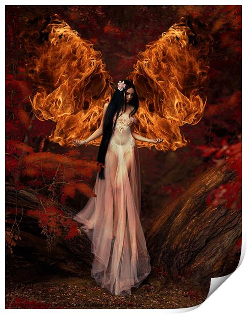 Fire Angel Print by Shaun White