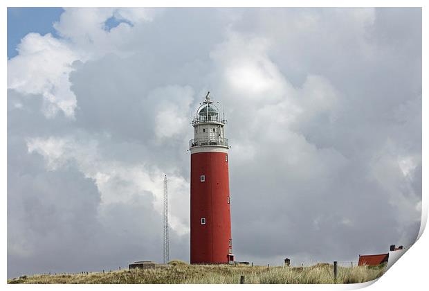 Lighthouse Eierland Texel Print by Piet Peters