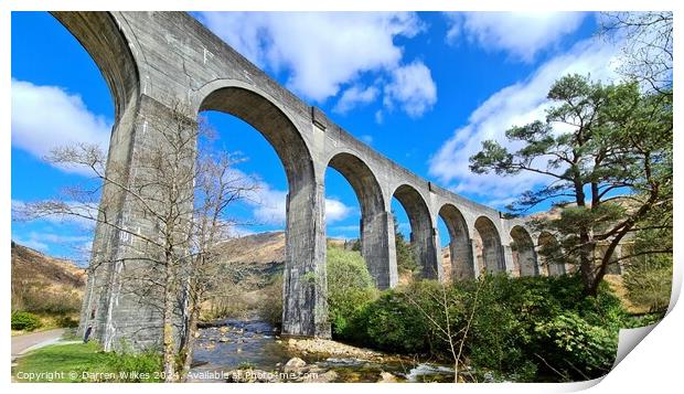 Glenfinnan Viaduct Bridge Print by Darren Wilkes