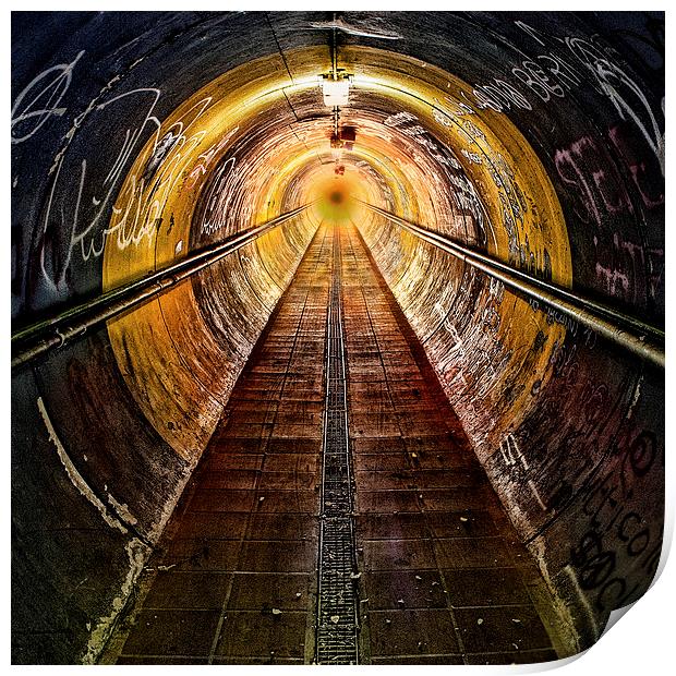 The tunnel Print by Guido Parmiggiani