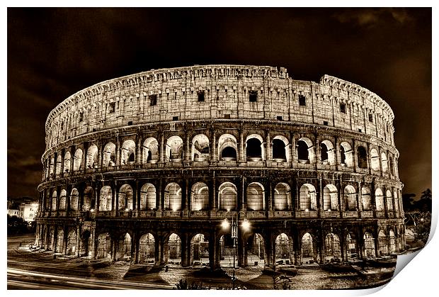 colosseum, coliseum Print by Guido Parmiggiani