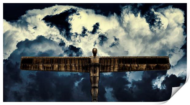  The Angel of the North Print by Guido Parmiggiani