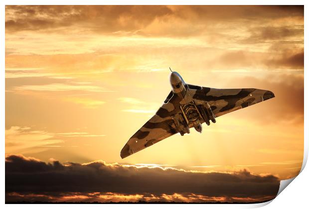 Vulcan bomber Print by Guido Parmiggiani