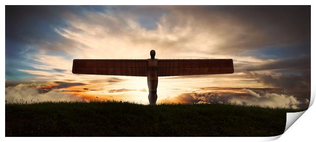 angel of the north Print by Guido Parmiggiani