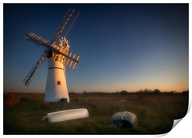 Thurne Windpump Print by Keith Naylor