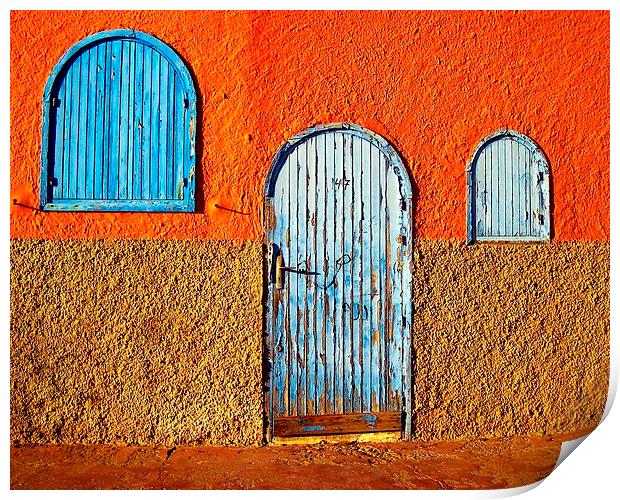 Moroccon Street Scene Print by Spenser Davies