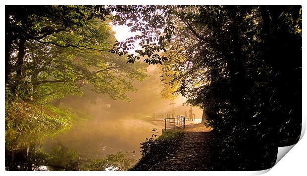  Sunrise on the canal Print by Spenser Davies
