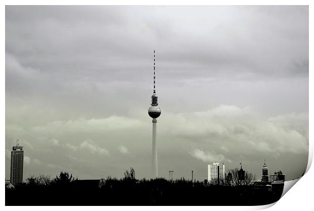 Berlin Fernsehturm Print by Marco Buresti
