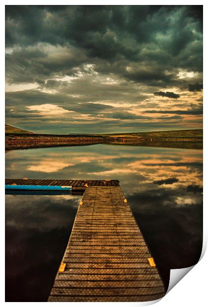 Jetty at Dusk Print by ZI Photography