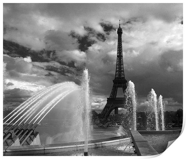 Eiffel Tower Print by Ceri Jones