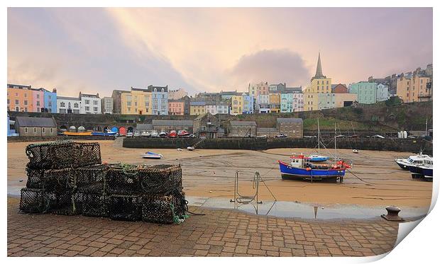 Tenby Harbour Print by Ceri Jones