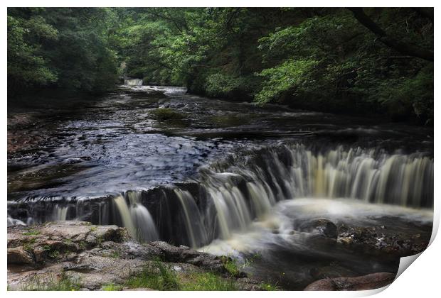 Neath Valley Waterfall Print by Ceri Jones