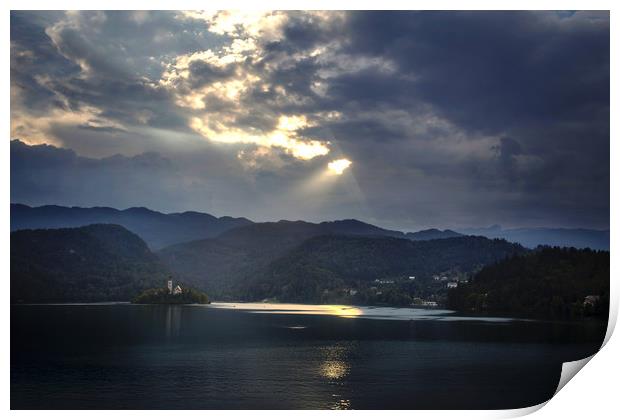 Lake Bled Print by Ceri Jones