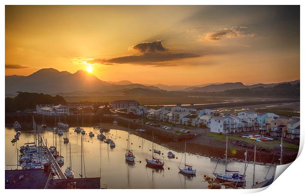 Porthmadog Sunrise Print by Ceri Jones