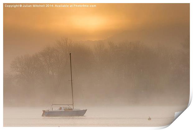 Mist on the Water Print by Julian Mitchell
