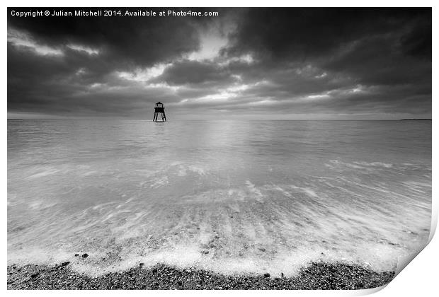 Dovercourt Lighthouse Print by Julian Mitchell