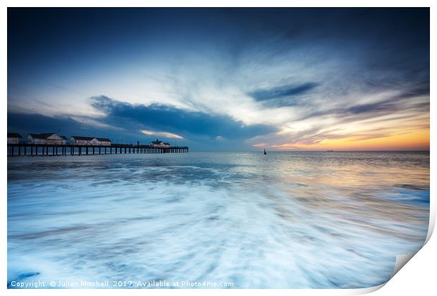 Southwold Pier Print by Julian Mitchell