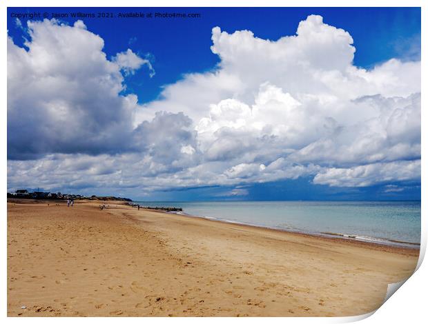 Sand Sea Sky Print by Jason Williams