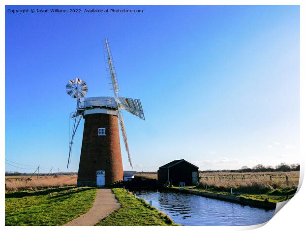 Norfolk Windmill Print by Jason Williams