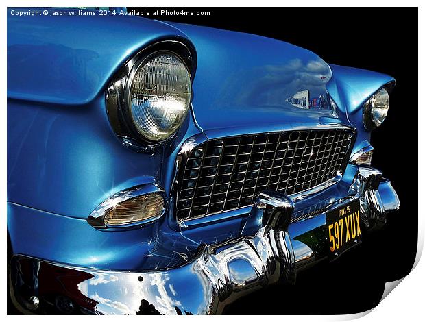 1955 Chevy American Icon Print by Jason Williams