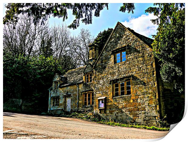  Old Cotswold House. Print by Jason Williams