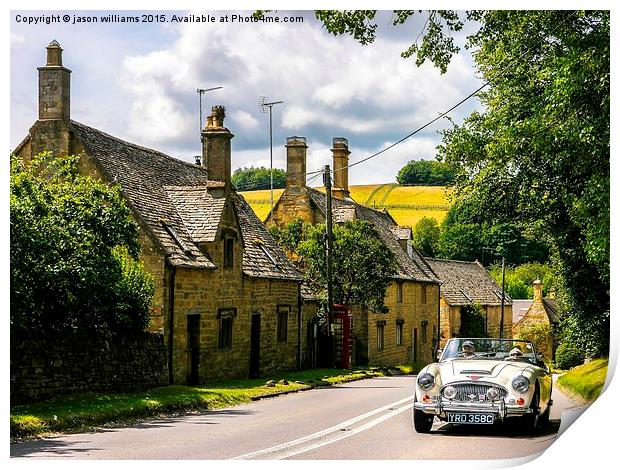  Yesteryear. The Cotswolds. Print by Jason Williams