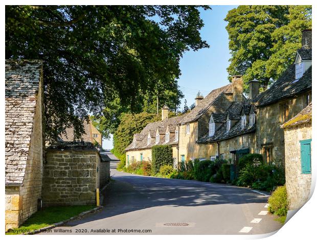 Tranquil Cotswold Village Print by Jason Williams